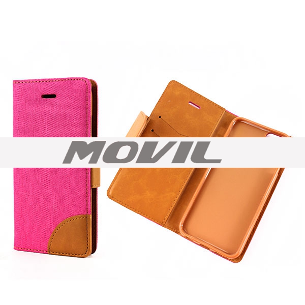 NP-2466 Color-mixto PU Funda para Apple iPhone 6-1